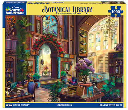 Botanical Library (1819pz) - 1000 Piece Jigsaw Puzzle
