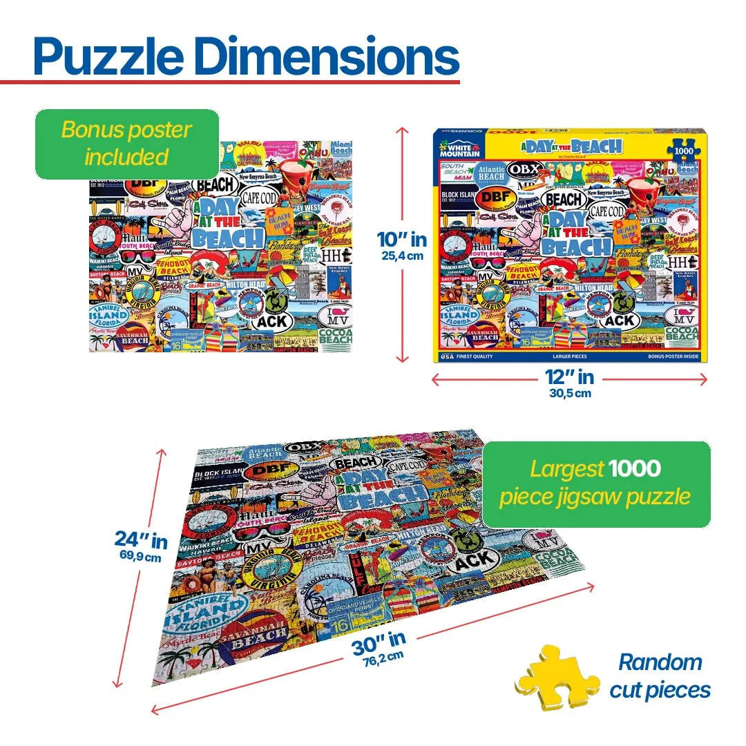 A Day At The Beach (1448pz) - 1000 Pieces