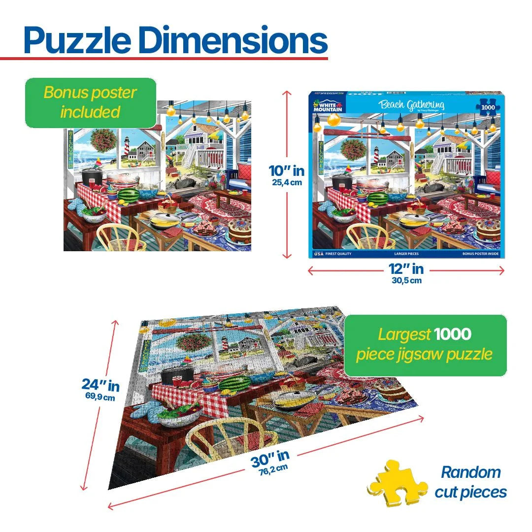 Beach Gathering (2129pz) - 1000 Piece Jigsaw Puzzle