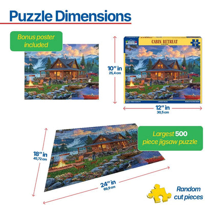 Cabin Retreat (2166pz) - 500 Piece Jigsaw Puzzle