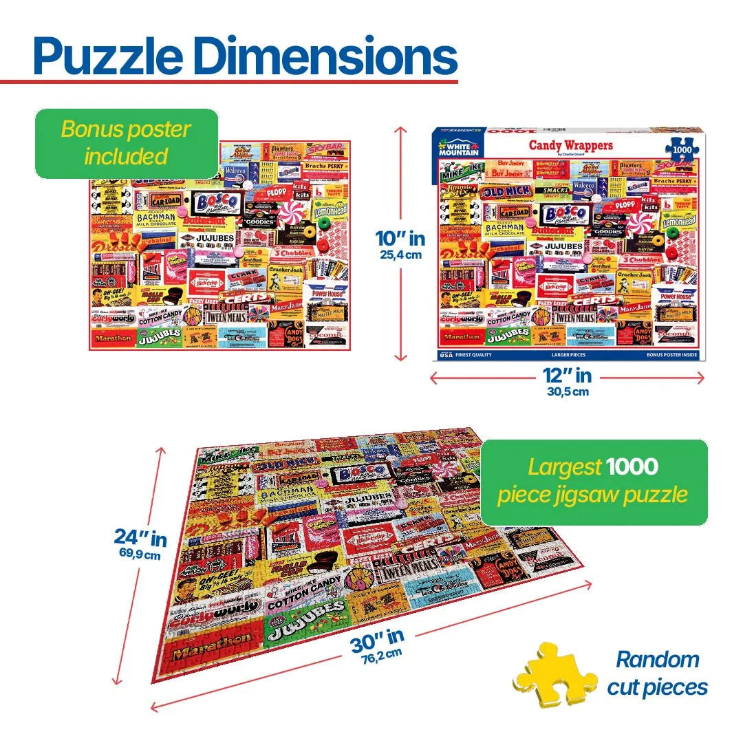 Candy Wrappers (862pz) - 1000 Piece Jigsaw Puzzle