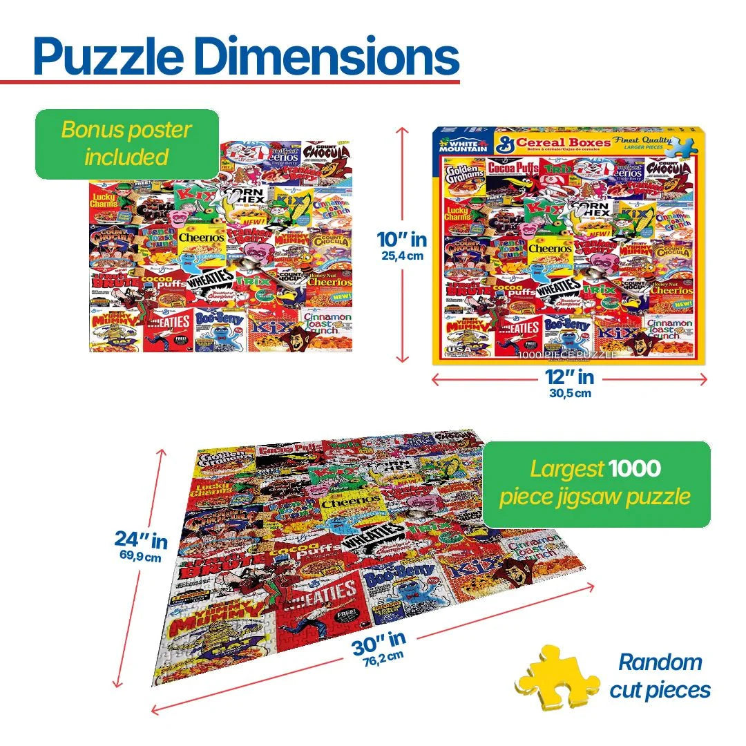 Cereal Boxes (1261pz) - 1000 Piece Jigsaw Puzzle