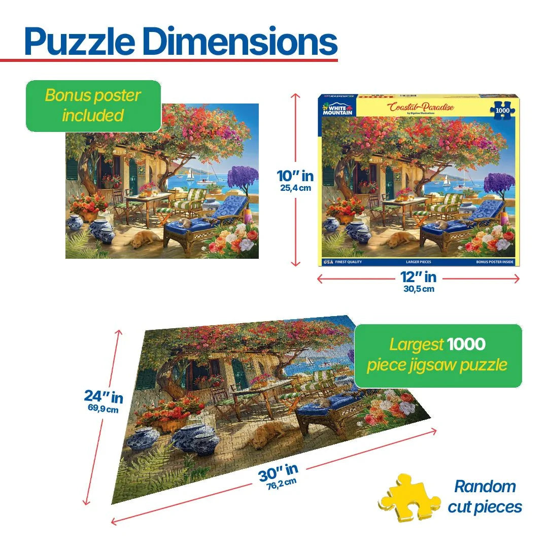 Coastal Paradise (1861pz) - 1000 Piece Jigsaw Puzzle