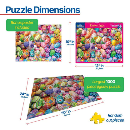 Easter Eggs (1699pz) - 1000 Piece Jigsaw Puzzle