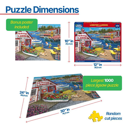 Lobster Landing (2032pz) - 1000 Piece Jigsaw Puzzle