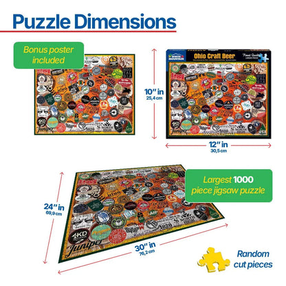 Ohio Craft Beer (1655pz) - 1000 Piece Jigsaw Puzzle