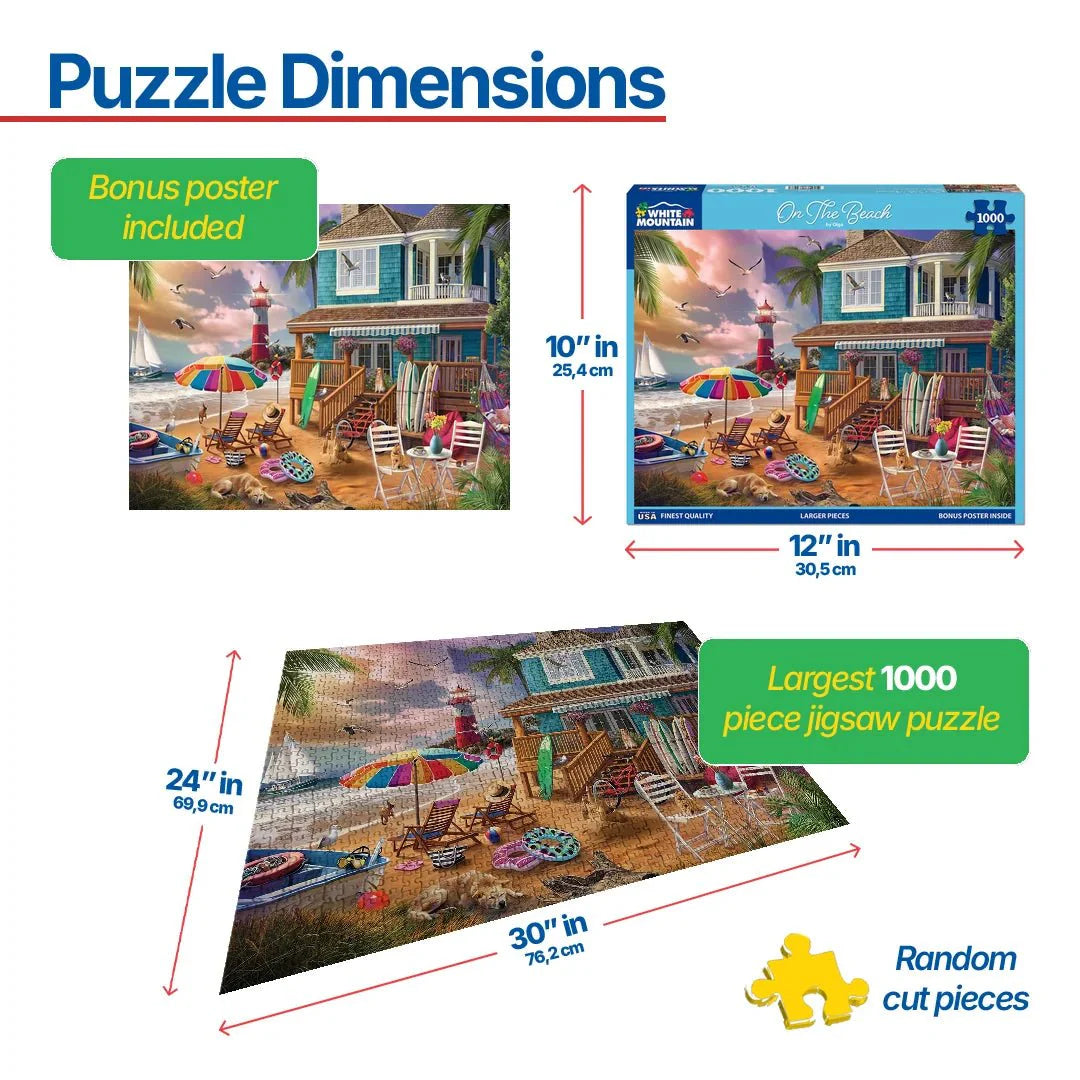 On The Beach (2100pz) - 1000 Piece Jigsaw Puzzle