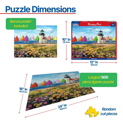 Rainbow Fleet (1839pz) - 500 Piece Jigsaw Puzzle