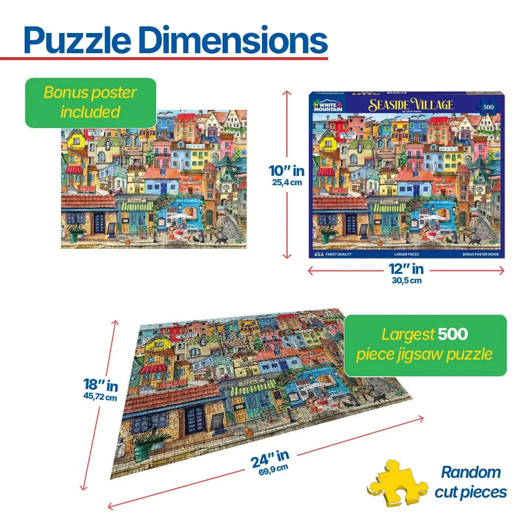 Seaside Village (1776pz) - 500 Piece Jigsaw Puzzle