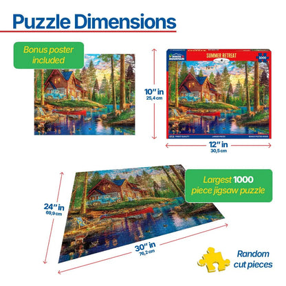 Summer Retreat (1907pz) - 1000 Piece Jigsaw Puzzle